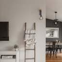 Wooden wall sconces metal cage "RODEN".