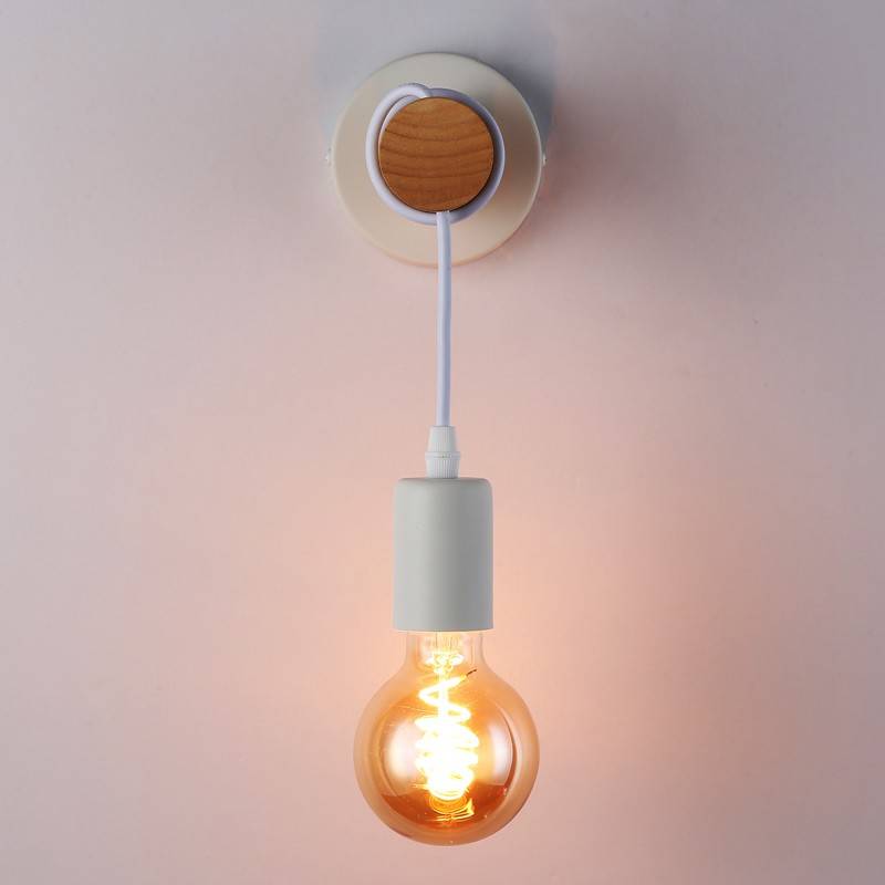Rustic wooden wall light "MILA".