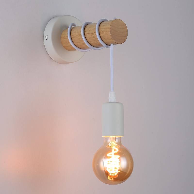 Rustic wooden wall light "MILA".
