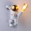 Astronaut wall light "Conrad" - With switch and plug - E27