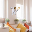 Astronaut wall light "Conrad" - With switch and plug - E27