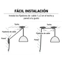 Plug-in wicker pendant lamp "Yonna"