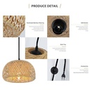 Plug-in wicker pendant lamp "Yonna"