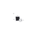 Solar LED projector + solar panel 60W