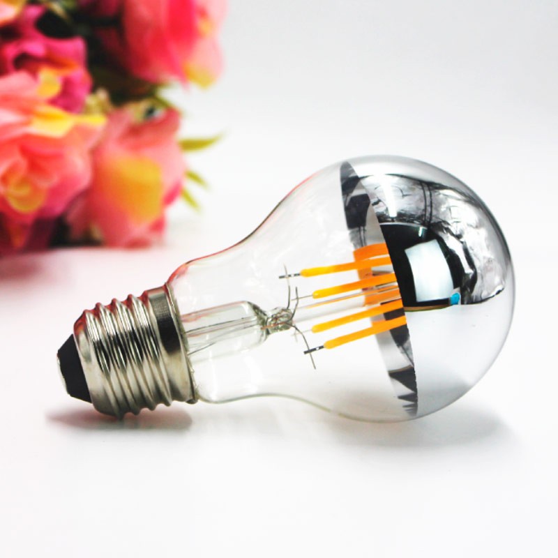 Silver Mirror Effect Led Bulb E27 6W