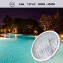 LED pool spotlight - PAR56 12V AC - 24W - IP68