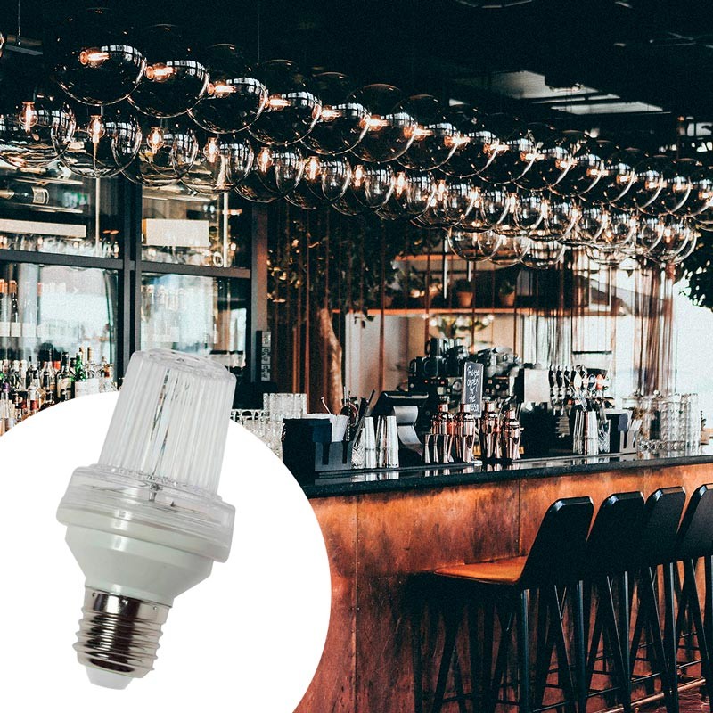 LED Light Bulb with Strobe Effect - E27 - 2W - IP65