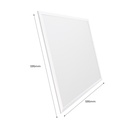 Dimmable CCT slim LED panel with remote control - 60x60cm - 40W