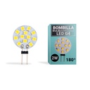 LED G4 bi-pin round flat bulb - 12V AC/DC - 2W