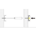 Metal clamp for fastening profiles 18x12mm (1pc)