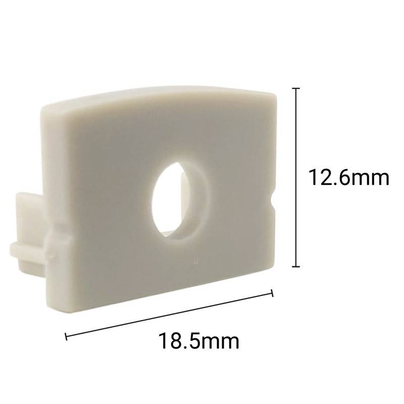 Side cover for surface profile 18x12mm (1pc)