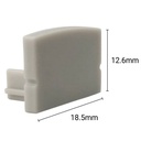 Side cover for surface profile 18x12mm (1pc)