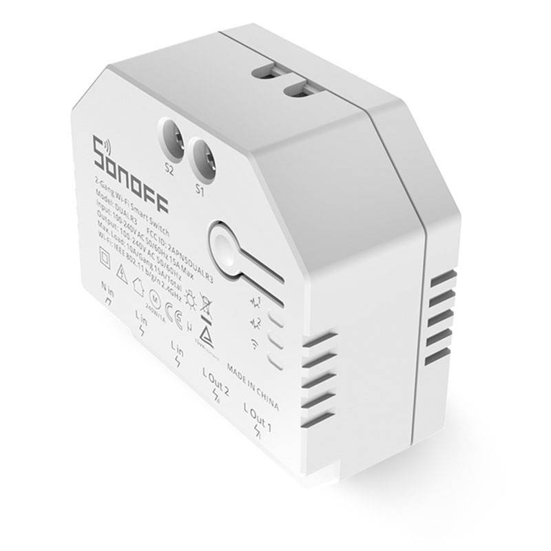 Wifi Programmable Smart Light Smart Switch - SONOFF - DUALR3