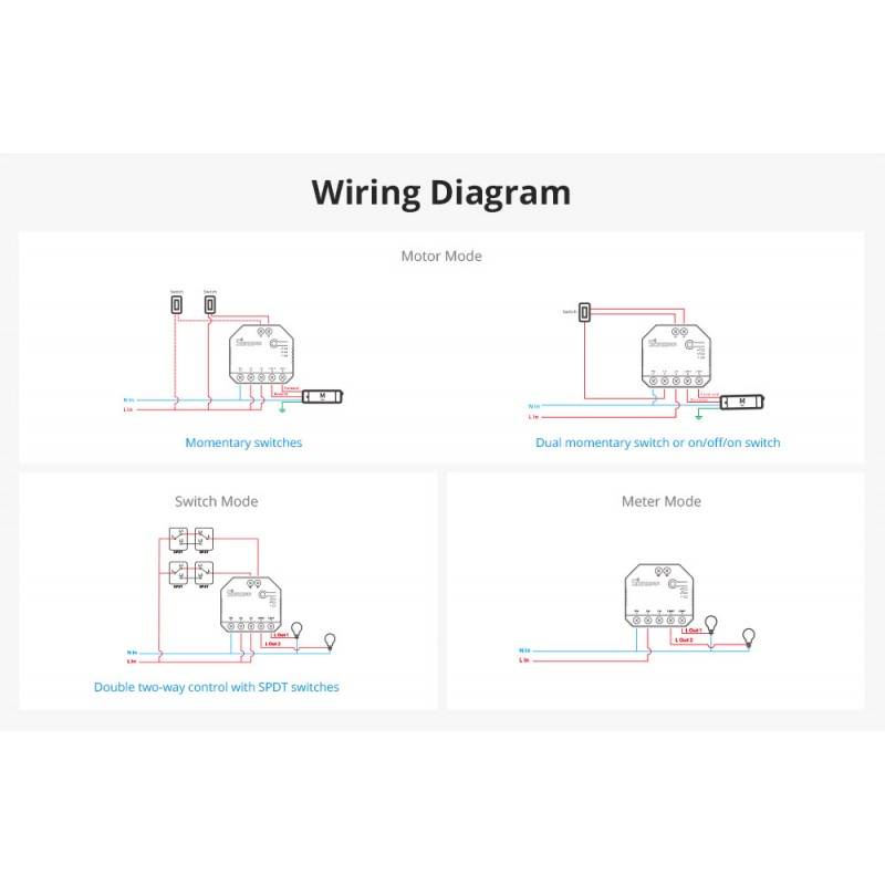 Wifi Programmable Smart Light Smart Switch - SONOFF - DUALR3