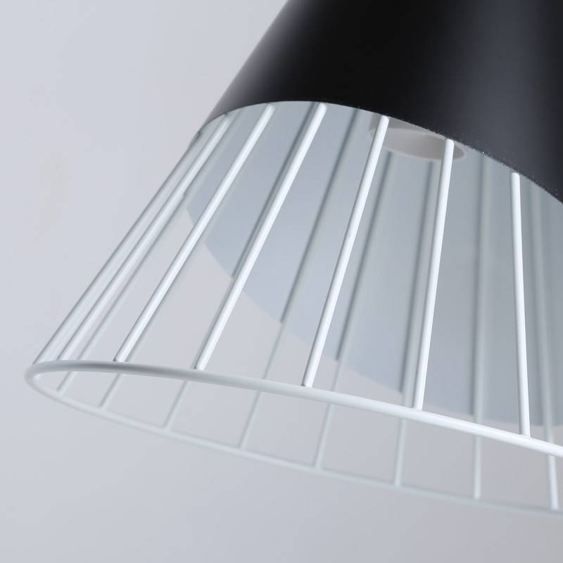 Metal and wood pendant lamp - "ADOR"