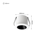 Downlight LED Mini 2W - OSRAM Chip - Low UGR - CRI 90 - Ø 30mm