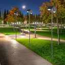 Streetlight with double solar panel and IP44 sensor