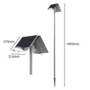 Streetlight with double solar panel and IP44 sensor