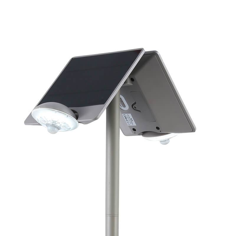 Streetlight with double solar panel and IP44 sensor