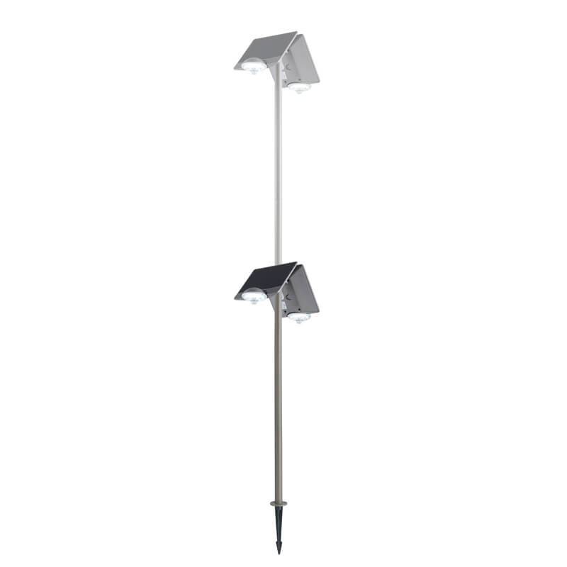 Streetlight with double solar panel and IP44 sensor