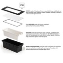Fumagalli "LETI 300 HS" recessed wall beacon - 1 x E27