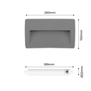 FUMAGALLI LORENZA 270 R7S 10.5W LED CCT wall beacon for outdoor use