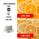 Downlight LED Mini 3W - OSRAM Chip - Low UGR - CRI 90 - Ø 40mm