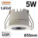 Downlight LED Mini 5W - OSRAM Chip - Low UGR - CRI 90 - Ø 55mm