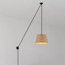 Hemp adjustable pendant lamp "Moki" - E27