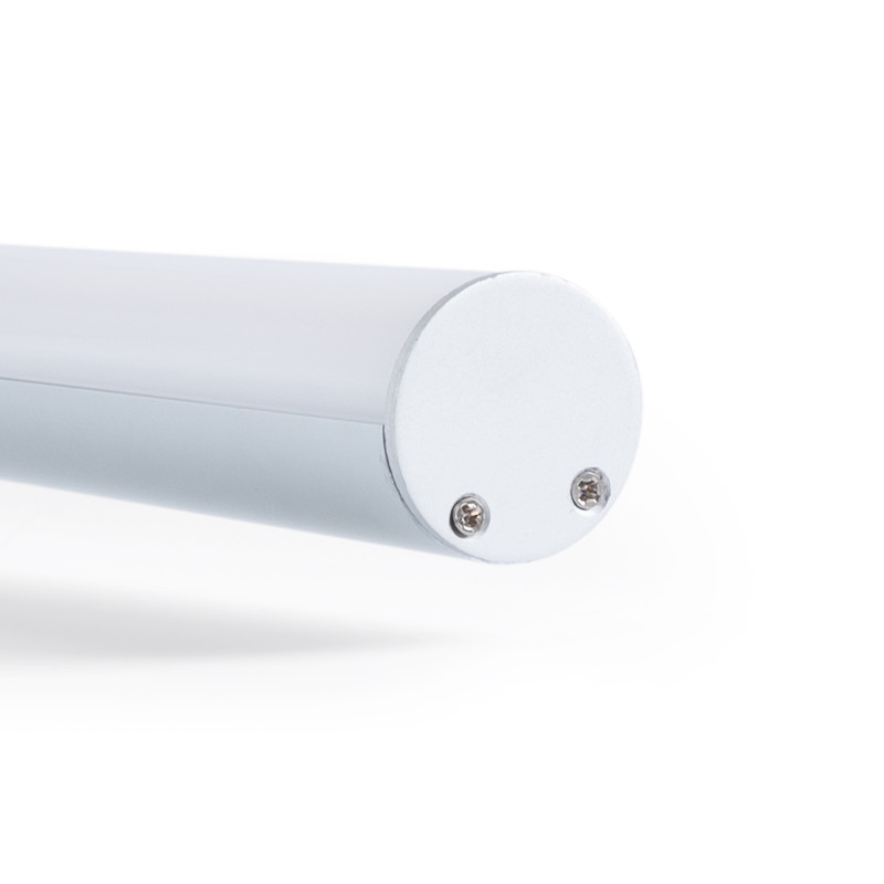 Aluminium profile for ≤ 13mm LED strip - Surface - ø 28mm - 2 metres