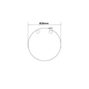 End cap for aluminium profile - SKU BPERFALP142 - Grey colour