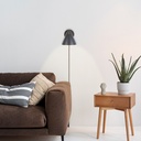 Ellen" leather wall sconce with cable and switch