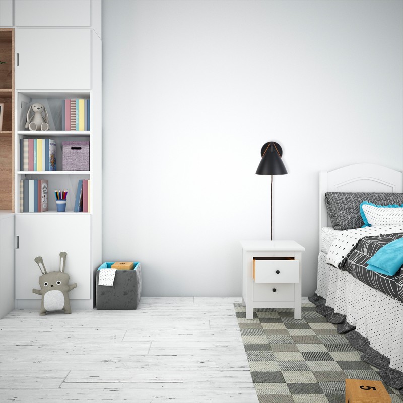 Ellen" leather wall sconce with cable and switch