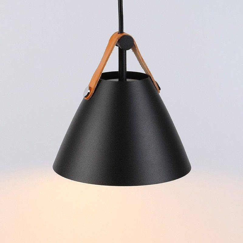 Ellen" leather pendant lamp