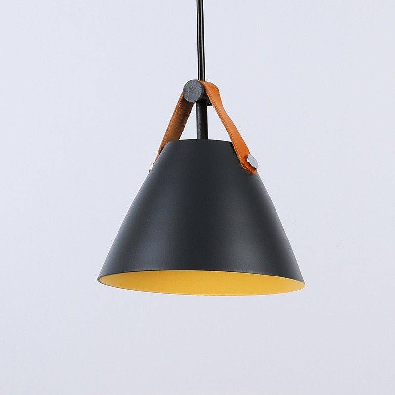 Ellen" leather pendant lamp