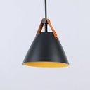 Ellen" leather pendant lamp