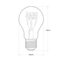 Vintage LED filament bulb "Spiral" - E27 A60 - Dimmable 4W - 2200K