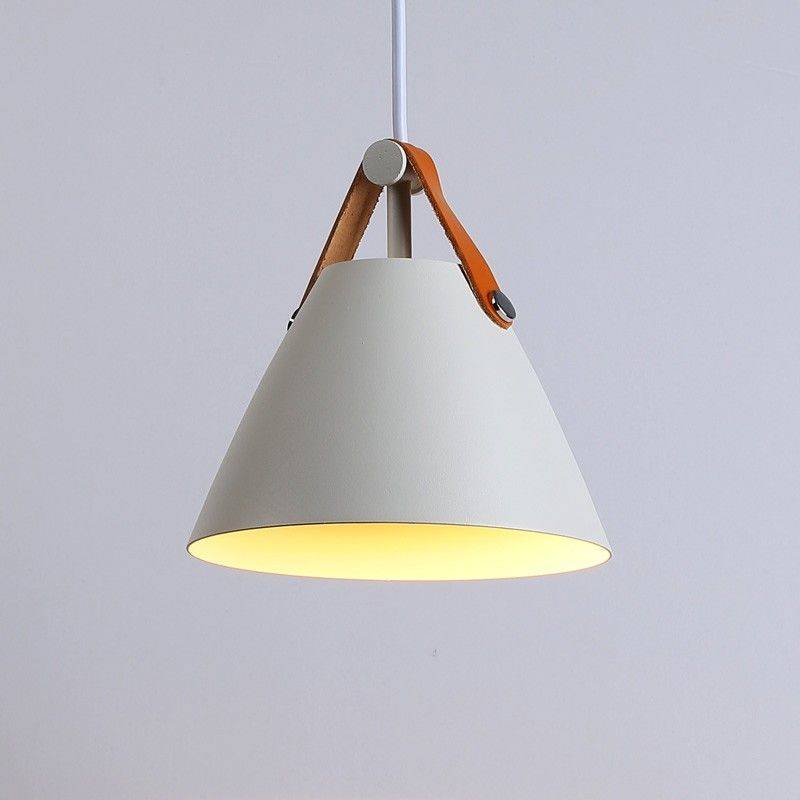 Ellen" leather pendant lamp