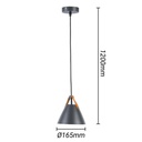 Ellen" leather pendant lamp