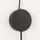 Leather pendant lamp "Sam" with socket
