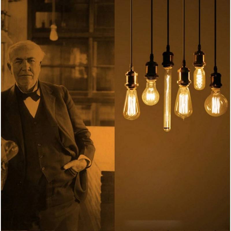 Bulb Retro Vintage globe spiral filament E27 G125 4W