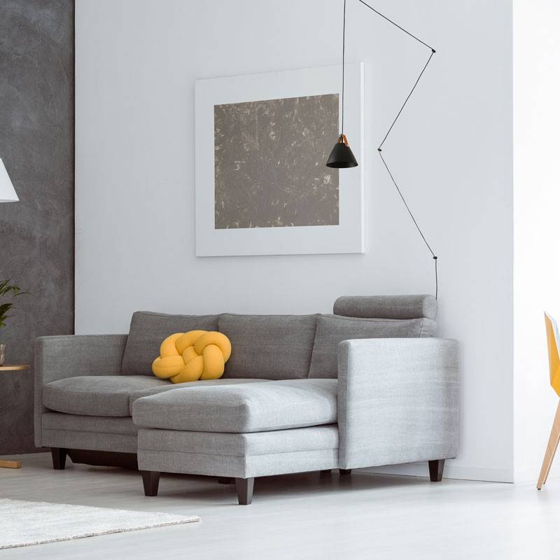 Leather pendant lamp "Sam" with socket