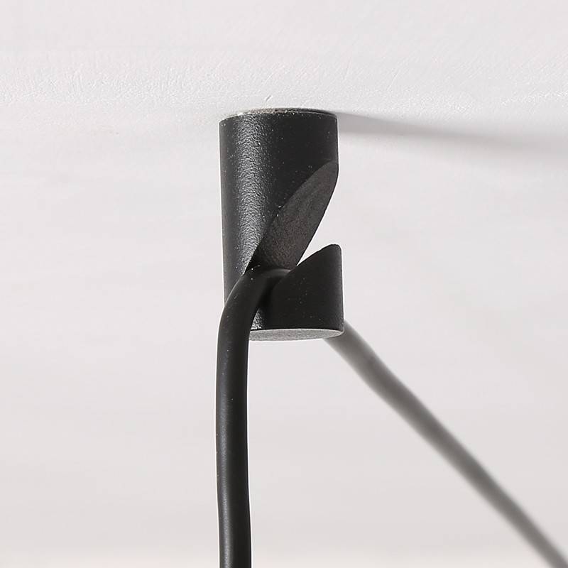Leather pendant lamp "Sam" with socket