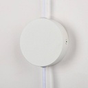 Leather pendant lamp "Sam" with socket