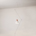 Leather pendant lamp "Sam" with socket