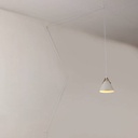 Leather pendant lamp "Sam" with socket