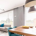Leather pendant lamp "Sam" with socket