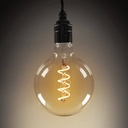 Bulb Retro Vintage globe spiral filament E27 G125 4W