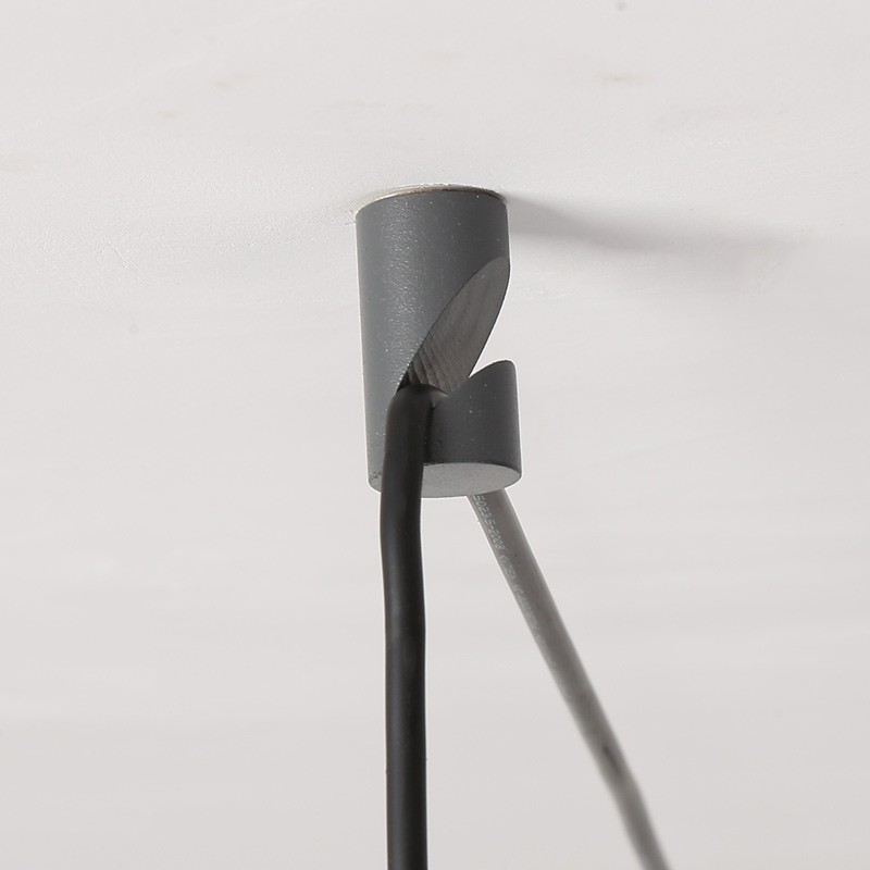 Leather pendant lamp "Sam" with socket
