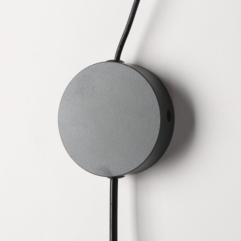 Leather pendant lamp "Sam" with socket